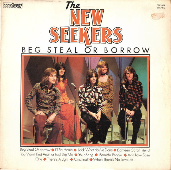 The New Seekers : Beg Steal Or Borrow (LP, Album, Comp, RE, RM, Whi)