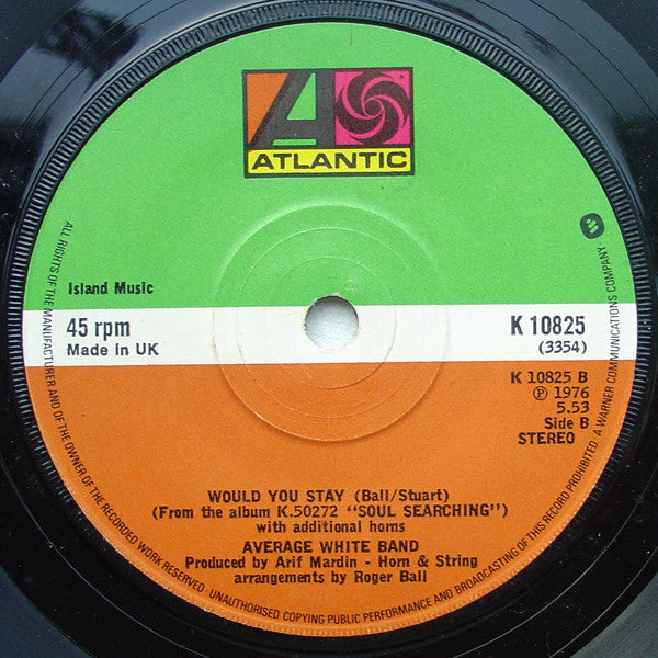 Average White Band : Queen Of My Soul (7")