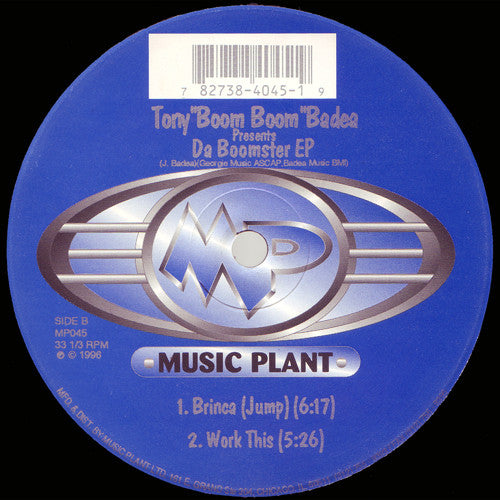 Tony "Boom Boom" Badea : Da Boomster EP (12", EP)