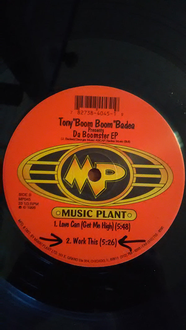 Tony "Boom Boom" Badea : Da Boomster EP (12", EP)