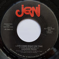 Sandra Feva : Love Came Right On Time (7", Promo)