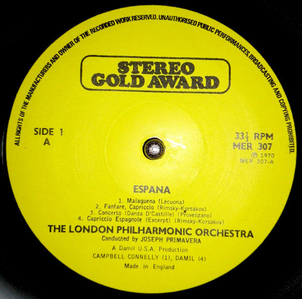 London Philharmonic Orchestra : España (LP)