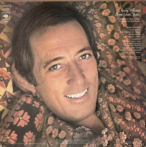 Andy Williams : Home Lovin' Man (LP, Album)