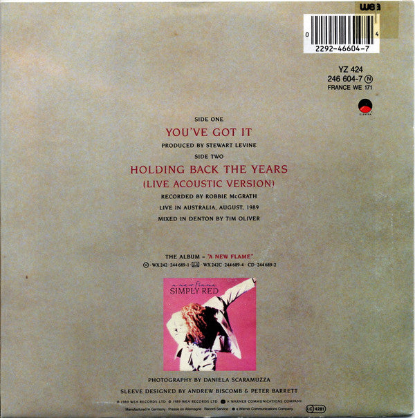 Simply Red : You've Got It (7", Single)