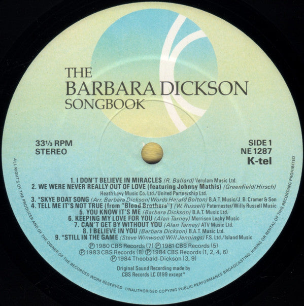 Barbara Dickson : The Barbara Dickson Songbook (LP, Comp)