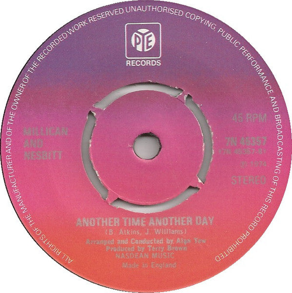 Millican & Nesbitt : For Old Times Sake (7", Single, Pus)