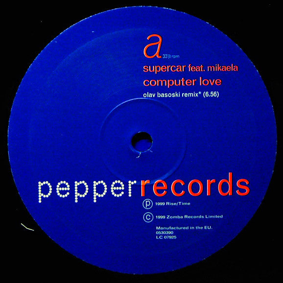 Supercar Feat. Mikaela : Computer Love (12")