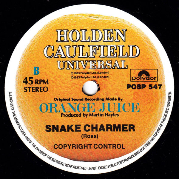 Orange Juice (3) : Rip It Up (7", Single, Pap)