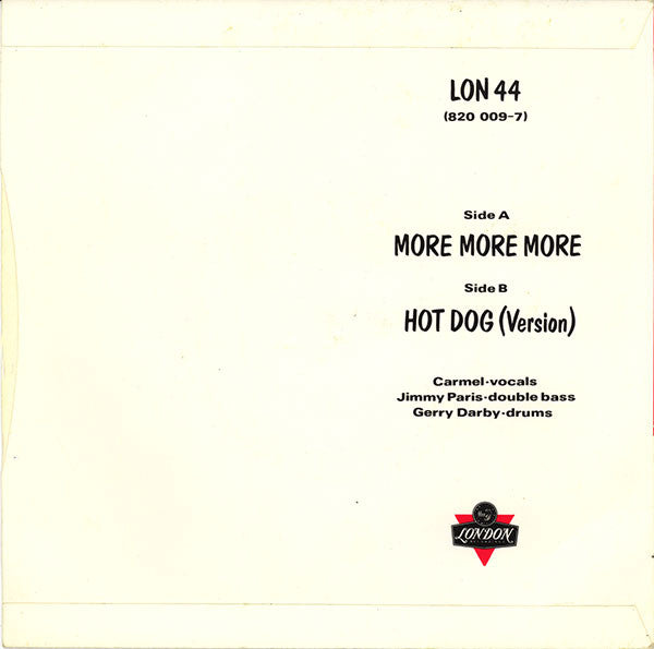Carmel (2) : More More More (7", Single, Sil)