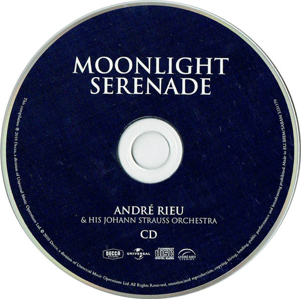 André Rieu & His Johann Strauß Orchestra : Moonlight Serenade (CD, Comp + DVD-V, PAL, Bon)