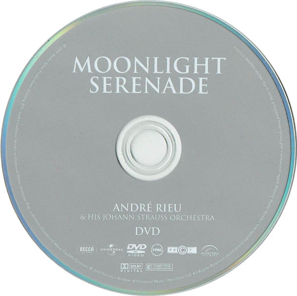 André Rieu & His Johann Strauß Orchestra : Moonlight Serenade (CD, Comp + DVD-V, PAL, Bon)