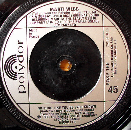 Marti Webb : Your Ears Should Be Burning Now (7", Sil)