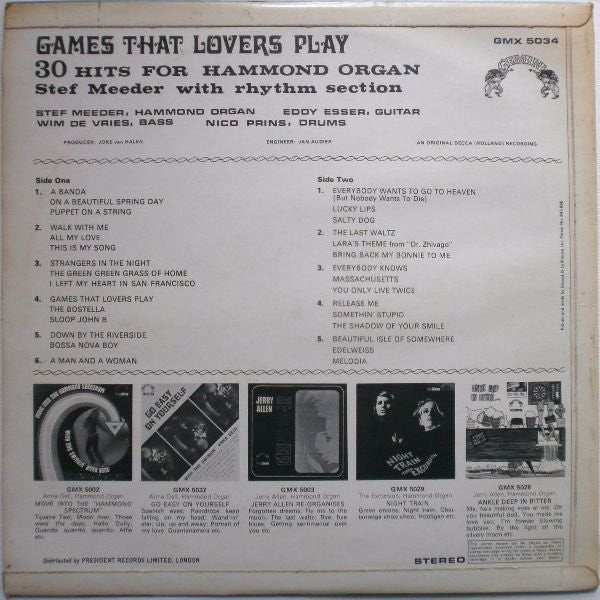Stef Meeder : Games That Lovers Play (LP)