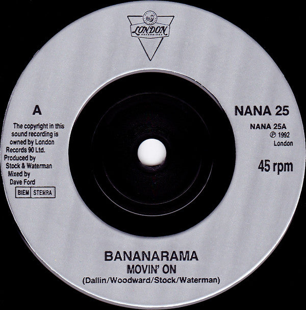 Bananarama : Movin' On (7", Single)