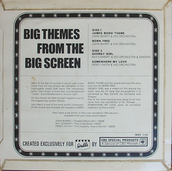 Various : Big Themes From The Big Screen (7", EP)