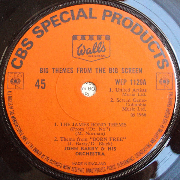 Various : Big Themes From The Big Screen (7", EP)