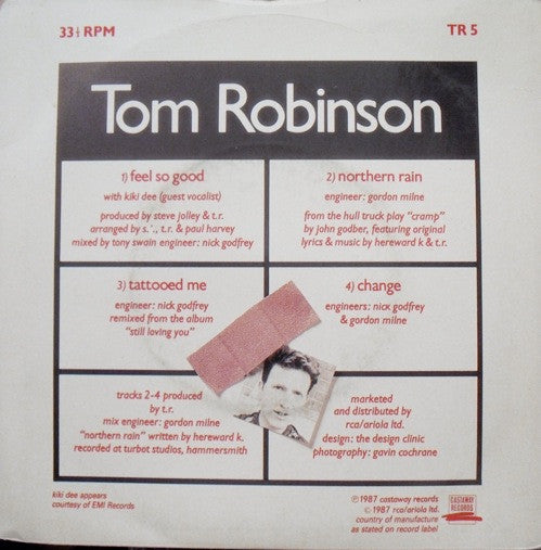 Tom Robinson : Feel So Good Hurt So Bad (The Feel So Good EP) (7", EP)