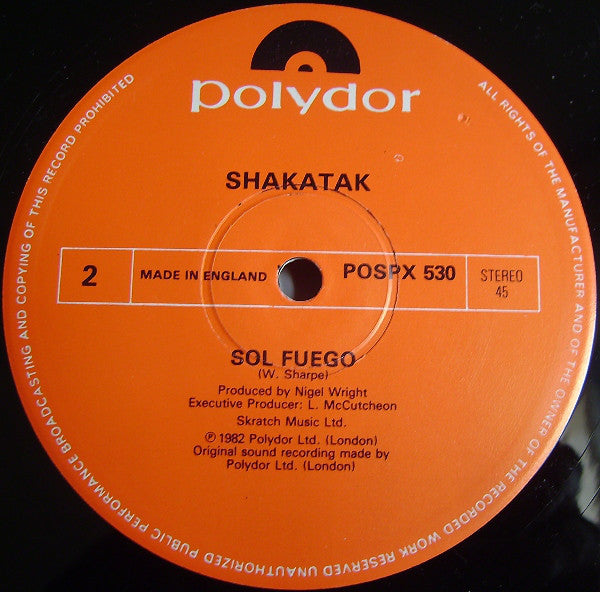 Shakatak : Stranger (12")