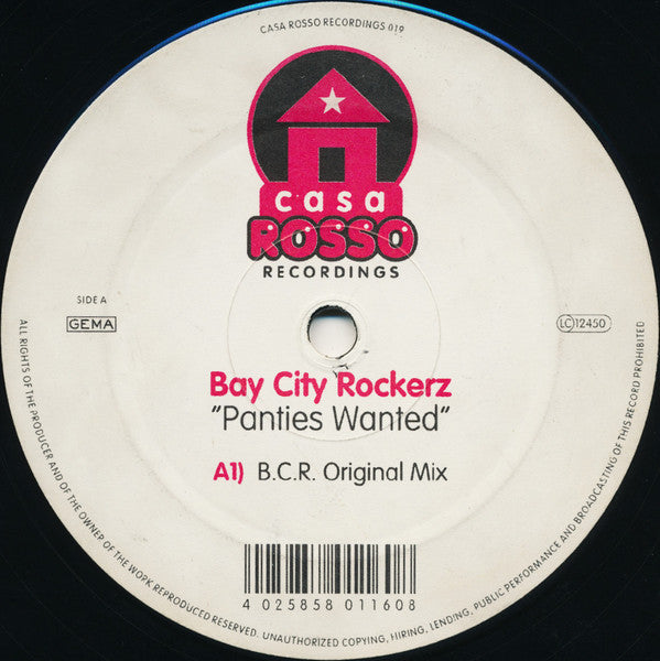 Bay City Rockerz : Panties Wanted (12")
