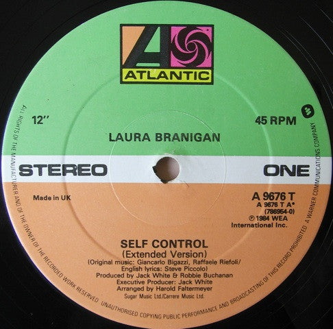 Laura Branigan : Self Control (Full Length Version) (12", Single, Dam)