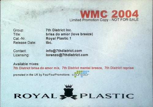 7th District Inc. : Love Breeze (12", W/Lbl)