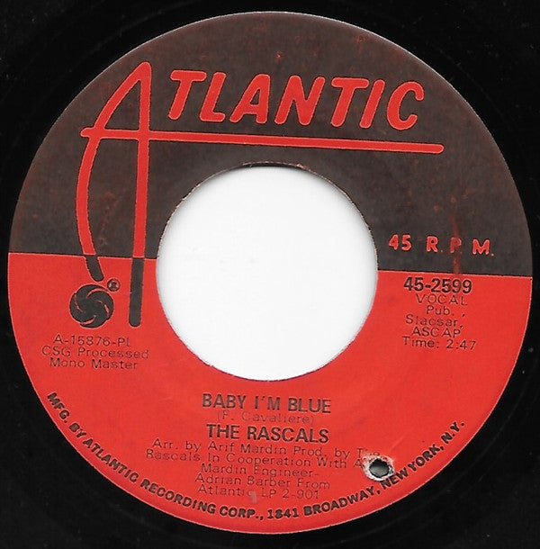 The Rascals : Heaven (7", Single, PL )