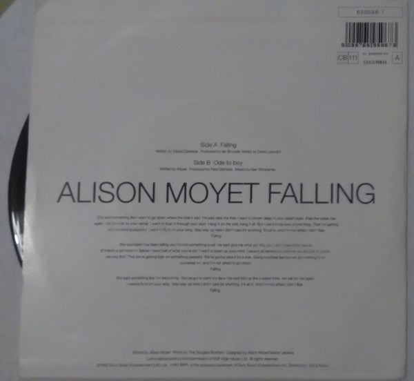 Alison Moyet : Falling (7", Single)