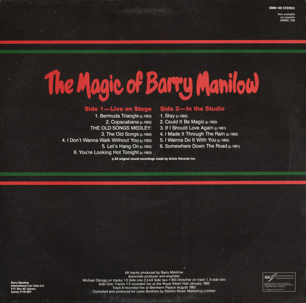 Barry Manilow : The Magic Of Barry Manilow (LP, Comp)