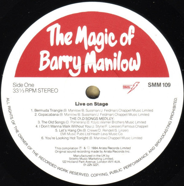 Barry Manilow : The Magic Of Barry Manilow (LP, Comp)