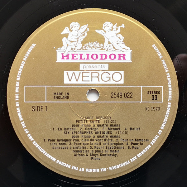 Claude Debussy, Alfons & Aloys Kontarsky : The Complete Four-Hand Works For Piano (LP, RE)