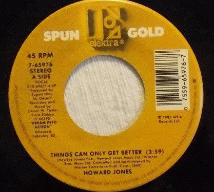Howard Jones : Things Can Only Get Better / Like To Get To Know You Well (7")