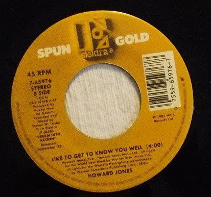 Howard Jones : Things Can Only Get Better / Like To Get To Know You Well (7")