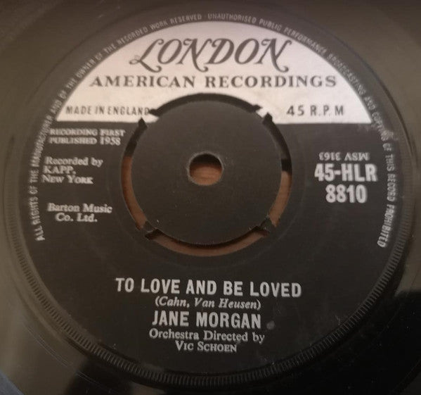 Jane Morgan : If Only I Could Live My Life Again (7", Single, Fou)