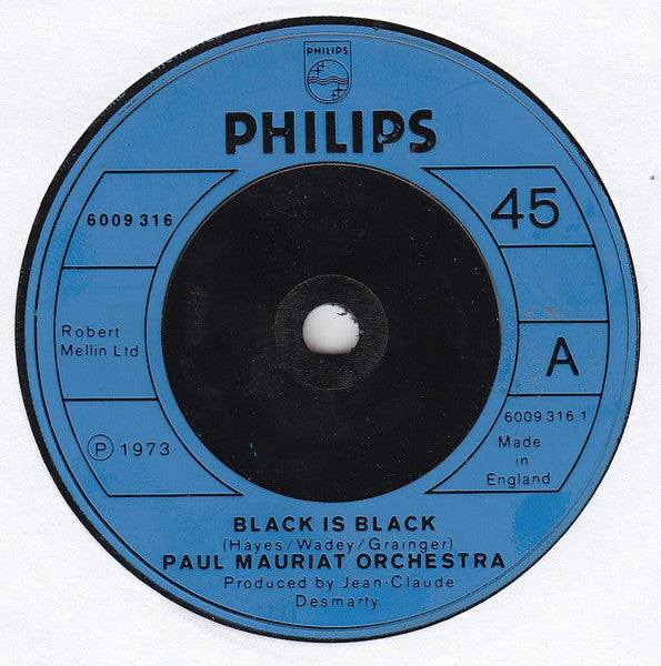 Paul Mauriat Orchestra* : Black Is Black (7")