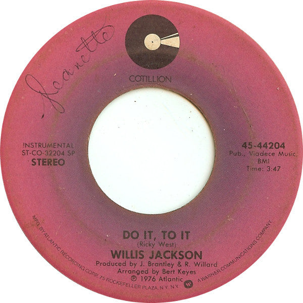 Willis Jackson : Feelings (7")