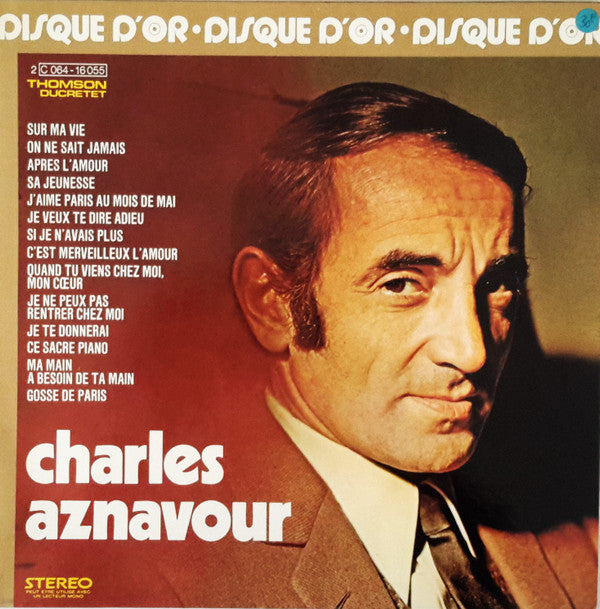 Charles Aznavour : Le Disque D'or De Charles Aznavour (LP, Comp, Gat)