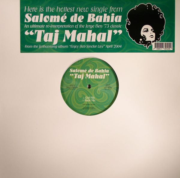 Salomé De Bahia : Taj Mahal (12", Single)