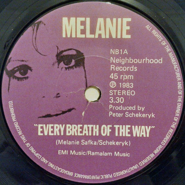 Melanie (2) : Every Breath Of The Way (7")