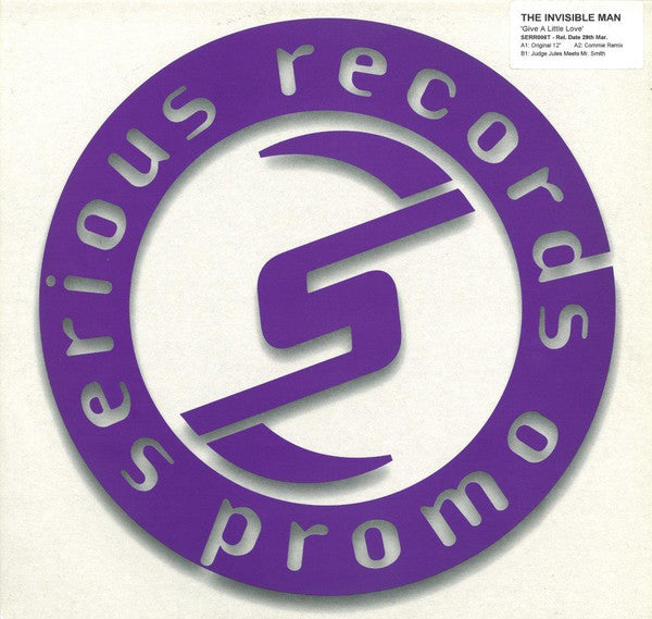 The Invisible Man (3) : Give A Little Love (12", Promo, W/Lbl)