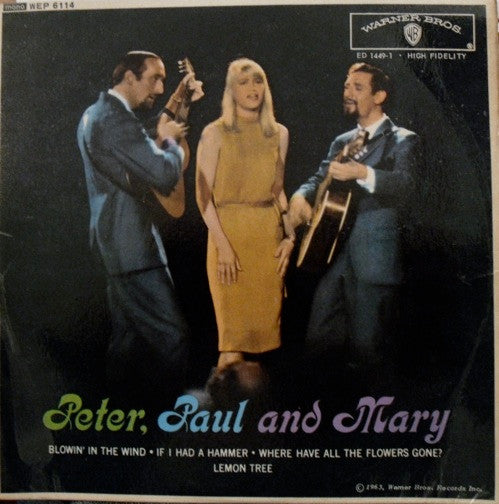 Peter, Paul & Mary : Peter, Paul And Mary (7", EP, Mono)