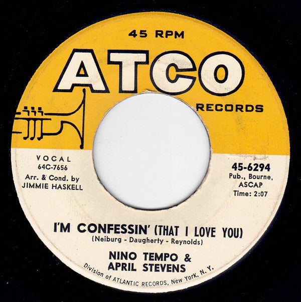 Nino Tempo & April Stevens : Tea For Two / I'm Confessin' (That I Love You) (7", Single)