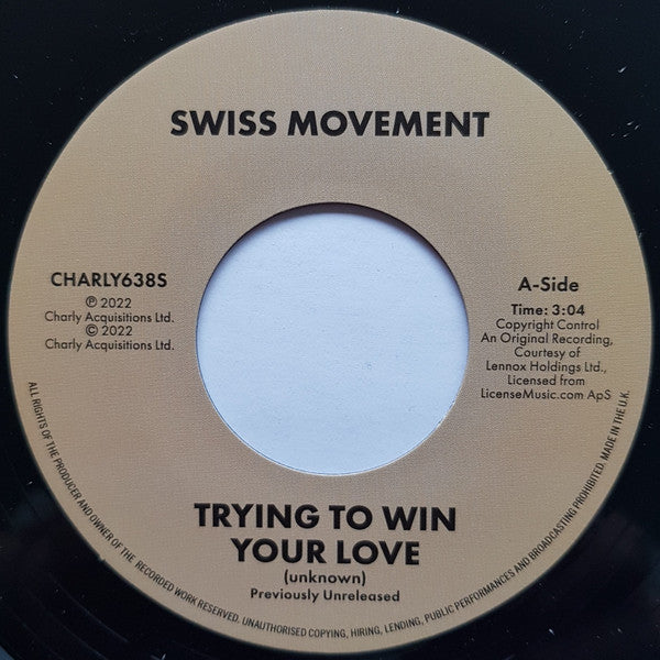 Swiss Movement : Trying To Win Your Love (7", Single)
