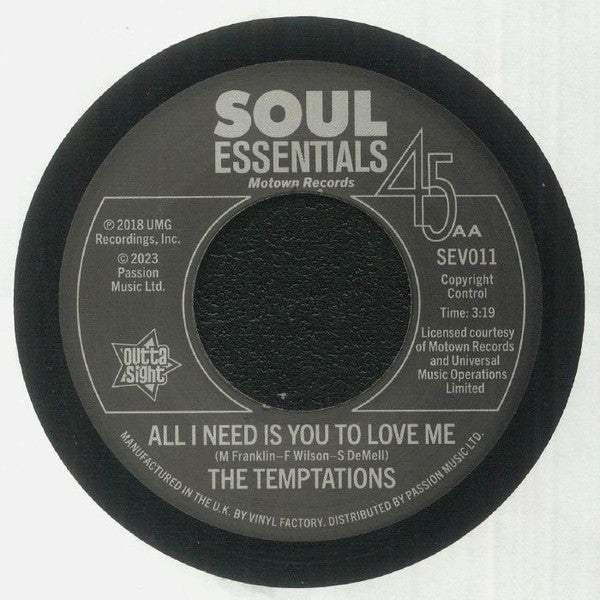 Chris Clark (2) / The Temptations : Whenever I'm Without You / All I Need Is You To Love Me (7", Single)