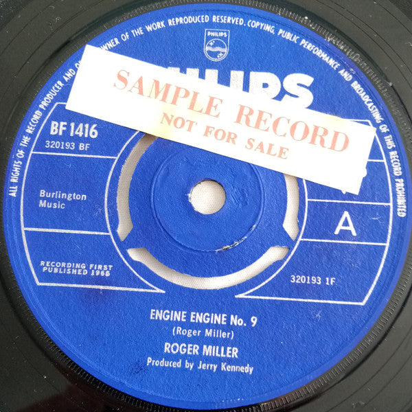 Roger Miller : Engine Engine No. 9 (7", Single, Mono)