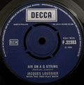 Jacques Loussier Trio : Air On A G String (7", RP)