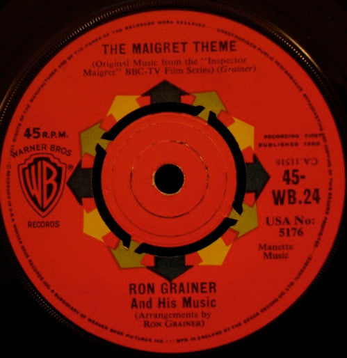The Ron Grainer Orchestra : The Maigret Theme (7", Single)