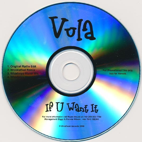 Vula : If U Want It (CDr, Promo)