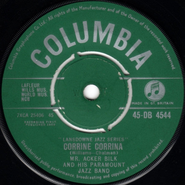 Mr. Acker Bilk And His Paramount Jazz Band* : Buona Sera (7", Single)