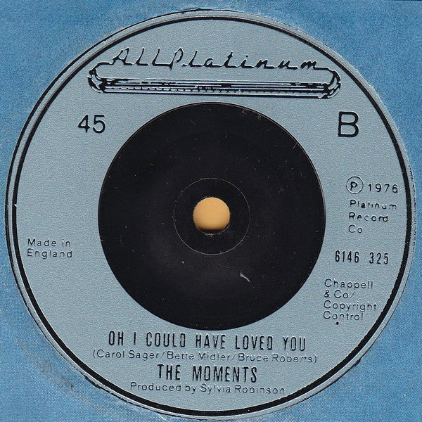 The Moments : I Don't Wanna Go (7")