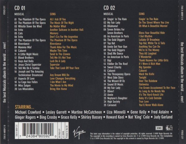 Various : The Best Musicals In The World...Ever! (2xCD, Comp)